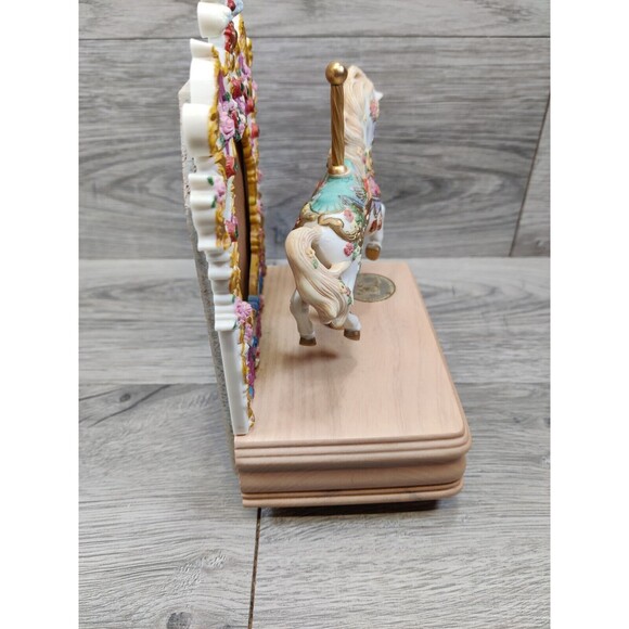 Bird Of Paradise Hummingbird Music Box Carousel Horse-Limited Edition-#0132 - Picture 11 of 13